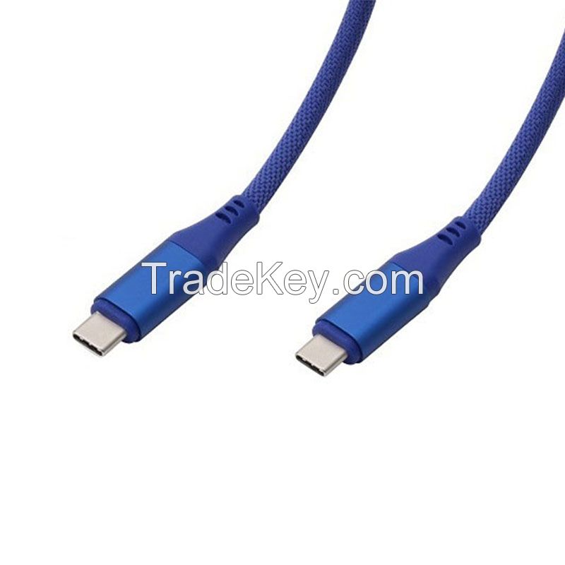 Type C Cable Braided Aluminium Shell Type C Pd Fast Charging Cable