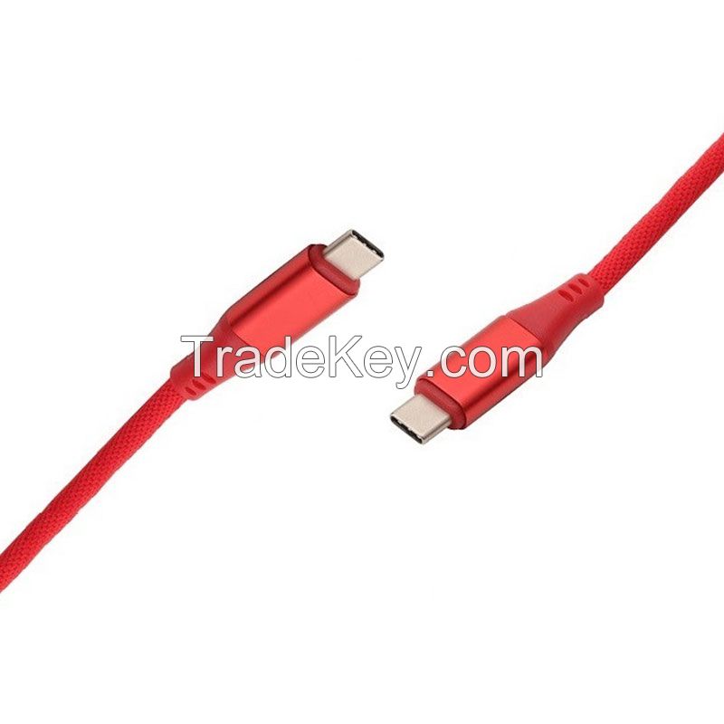 Type C Cable Braided Aluminium Shell Type C Pd Fast Charging Cable