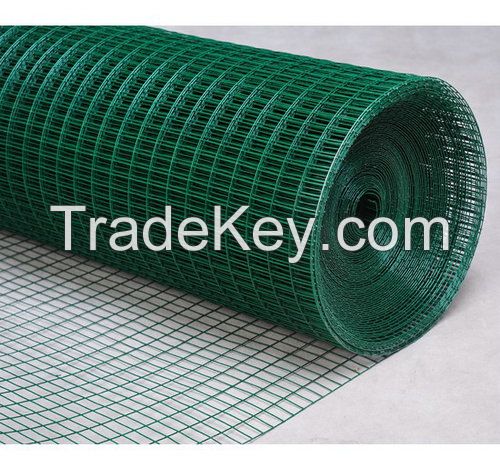 Galvanized Steel Wire Welded Mesh Panels For Fencing/PVC Coated Green and Black Welded Mesh Fencing