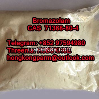 Buy Bromazolam CAS 71368-80-4 online Whatsapp/Telegram: +852 97594980 Threema: H3B5XH6E