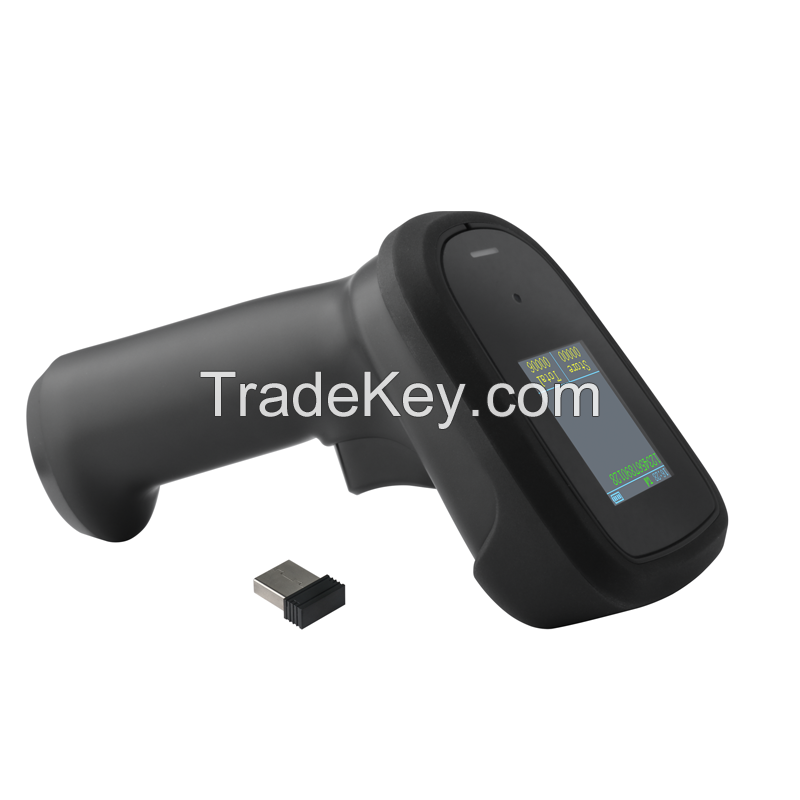 PDF417 Handheld Wired 1D 2D Qr Bar Code Reader Wireless Laser Barcode Scanner For Receipt Cash Register Inventory Bank Cheque