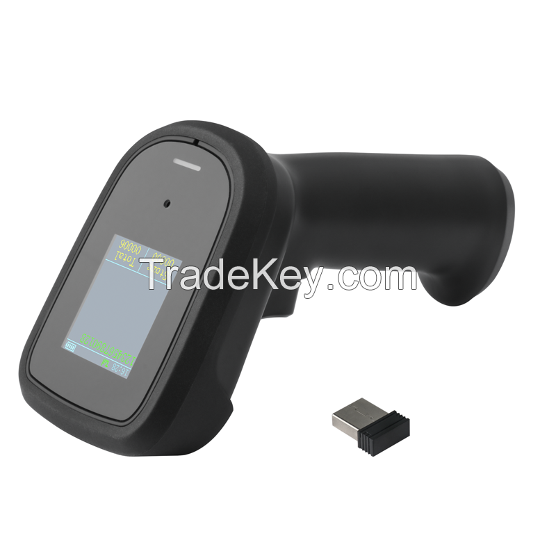 PDF417 Handheld Wired 1D 2D Qr Bar Code Reader Wireless Laser Barcode Scanner For Receipt Cash Register Inventory Bank Cheque