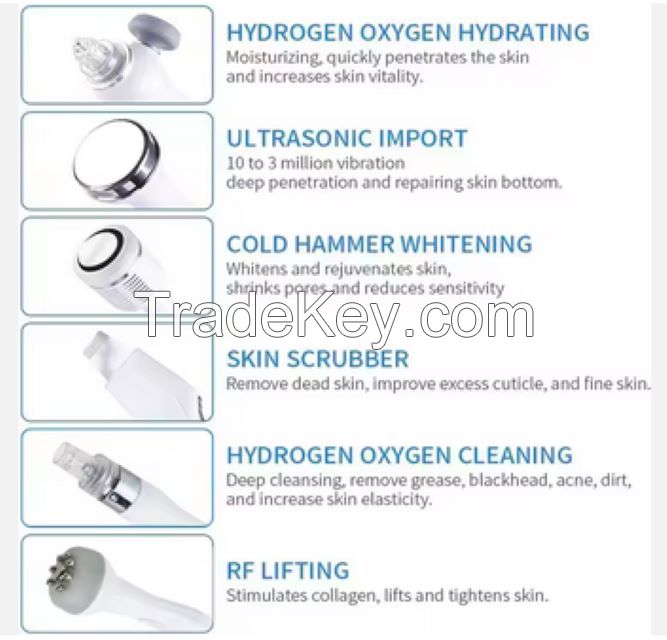 H2O2 Bubble Hydrodermabrasion Oxygen Aqua Peel Facial Cleaning Skin Care Hydra Microdermabrasion Machine