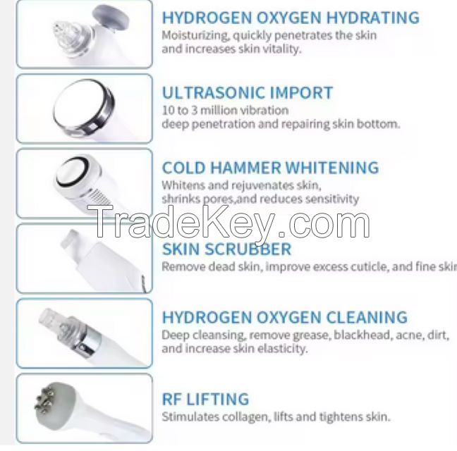 H2O2 Bubble Hydrodermabrasion Oxygen Aqua Peel Facial Cleaning Skin Care Hydra Microdermabrasion Machine