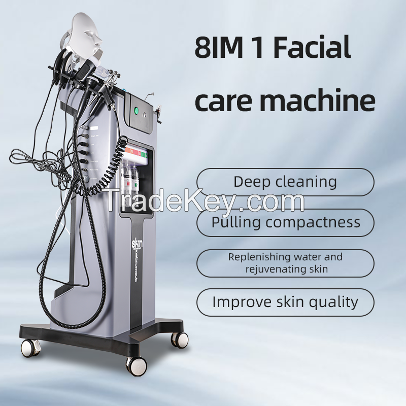 11 in 1 Skin Management Instrument Hydro Dermabrasion Oxygen Facial Cleaning Skin Care Machine