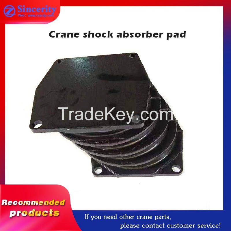 Zoomlion crane accessories, middle and rear axle suspension shock-absorbing chain, horizontal axis four-layer/five-layer shock-absorbing rubber pier, horizontal axis iron block