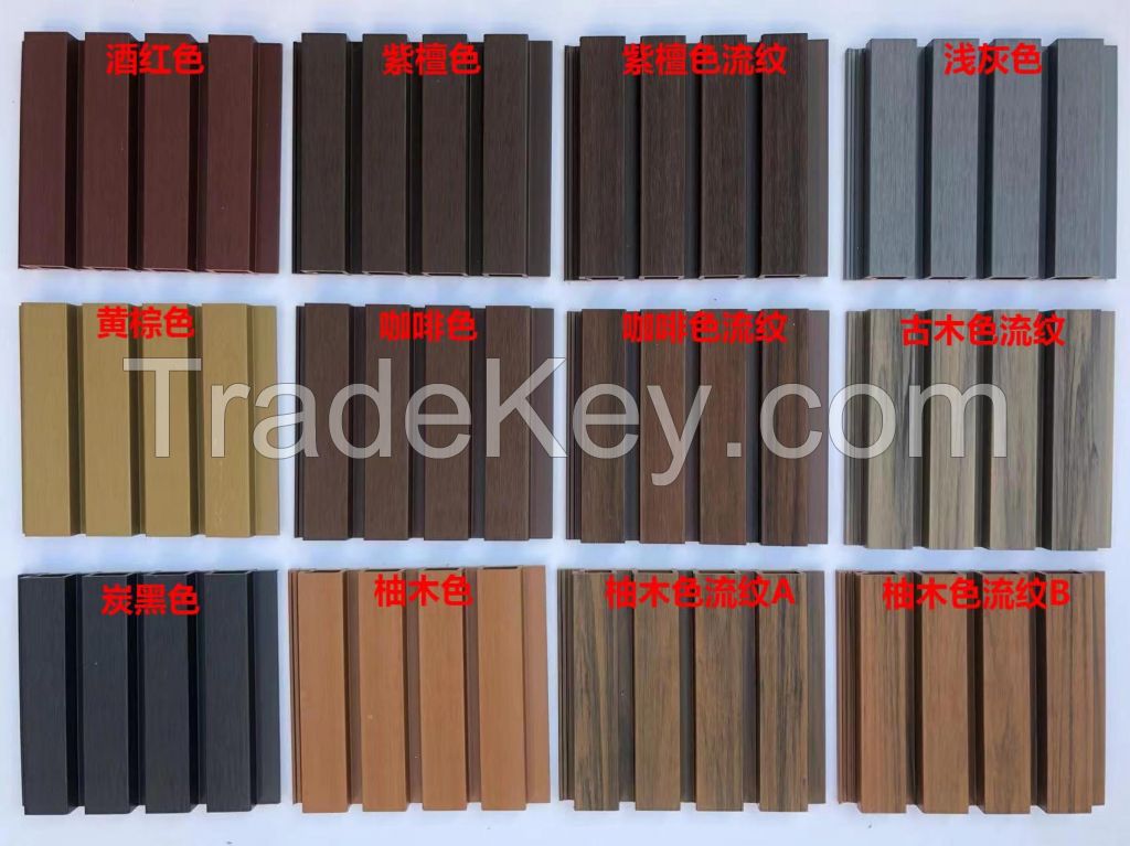 WPC Exterior Wall Panel Wood&HDPE Composite Fluted Wall Cladding