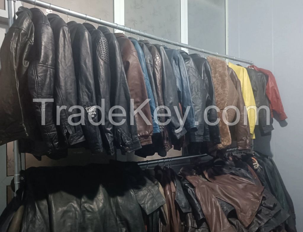 Men's old leather jackets