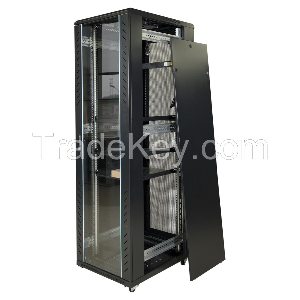 19 Inch Free Standing Network Cabinet Server Racks 42U 600*600*2000