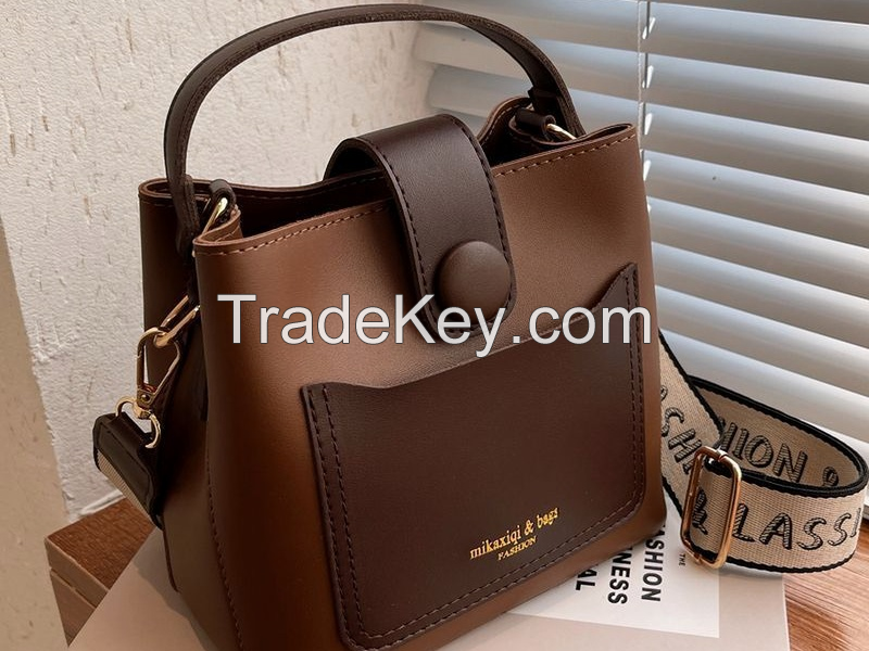 Elegant PU Bucket  Handbag
