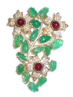 Emerald Ruby Pendant