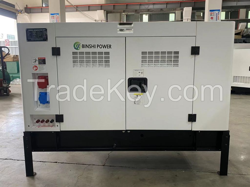 50/60hz single/three 15kw/kva diesel generator water cooling electric home generators 