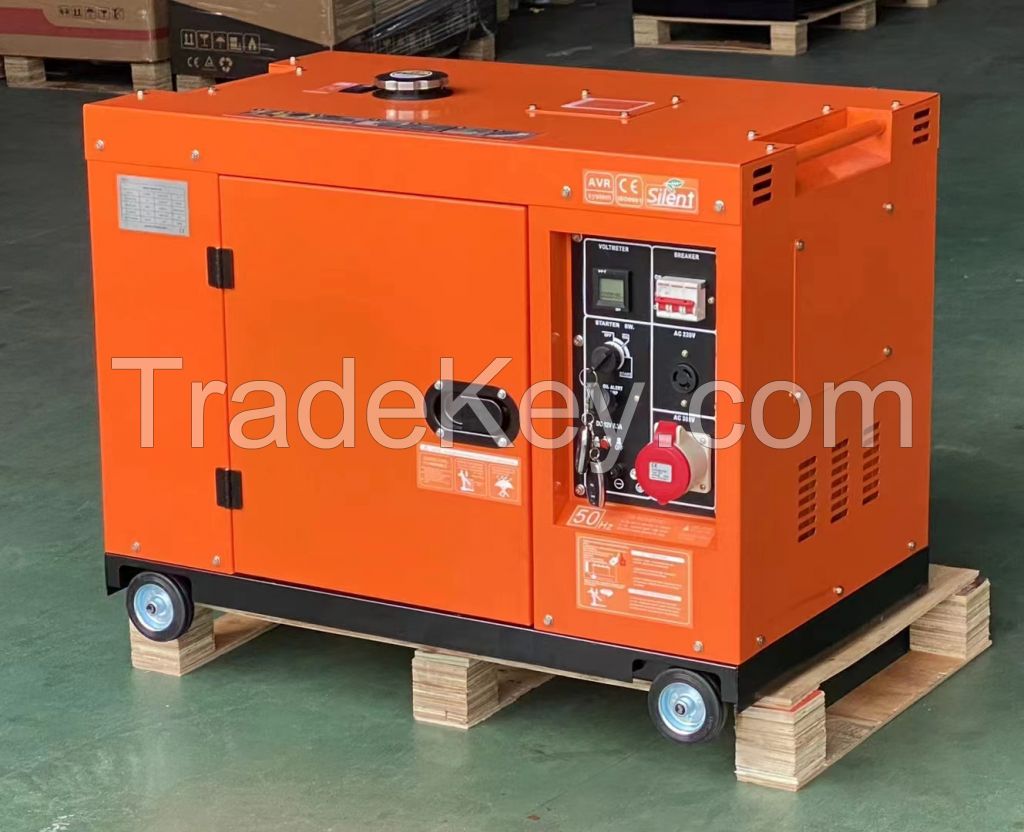 5kw 6kw 7kw 8kw 10kw poratble cheap daily use air cooled diesel genrator set