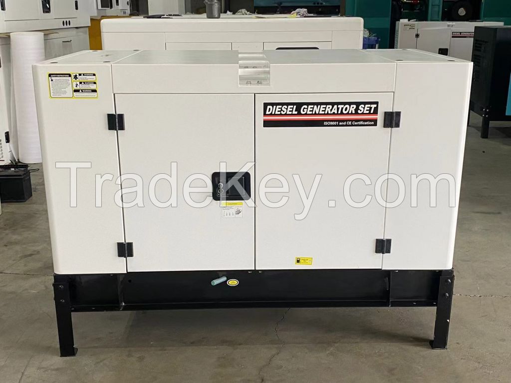 50/60hz single/three 15kw/kva diesel generator water cooling electric home generators 
