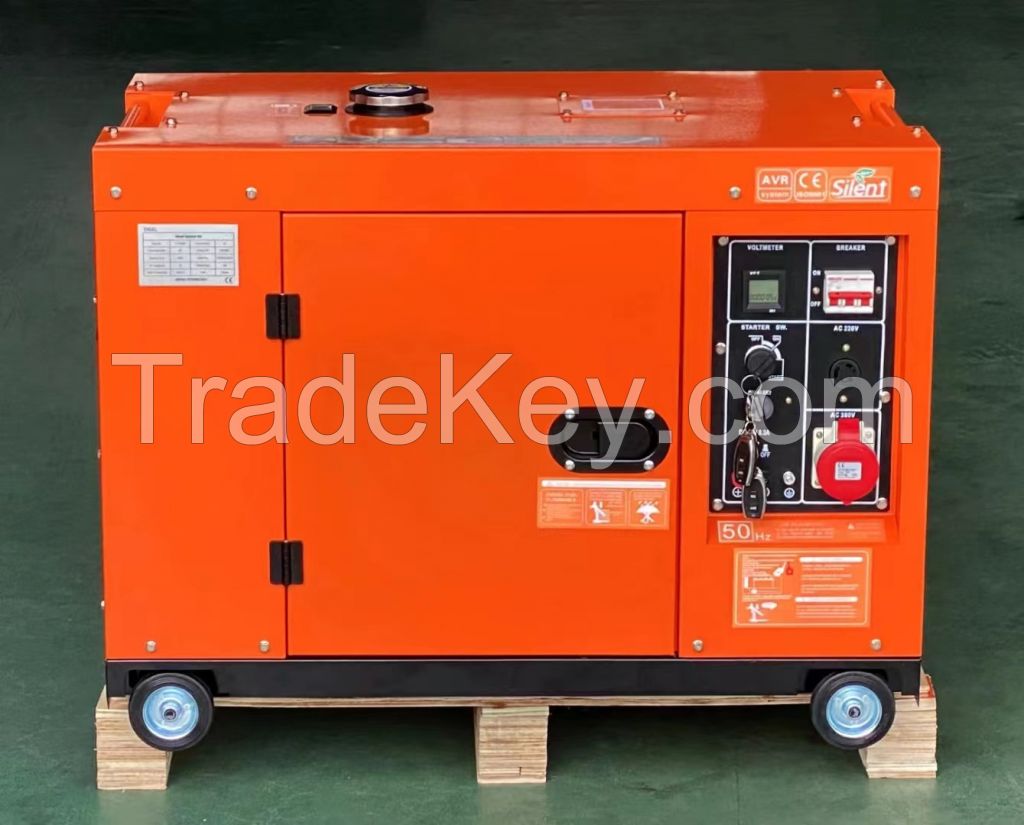 5kw 6kw 7kw 8kw 10kw poratble cheap daily use air cooled diesel genrator set