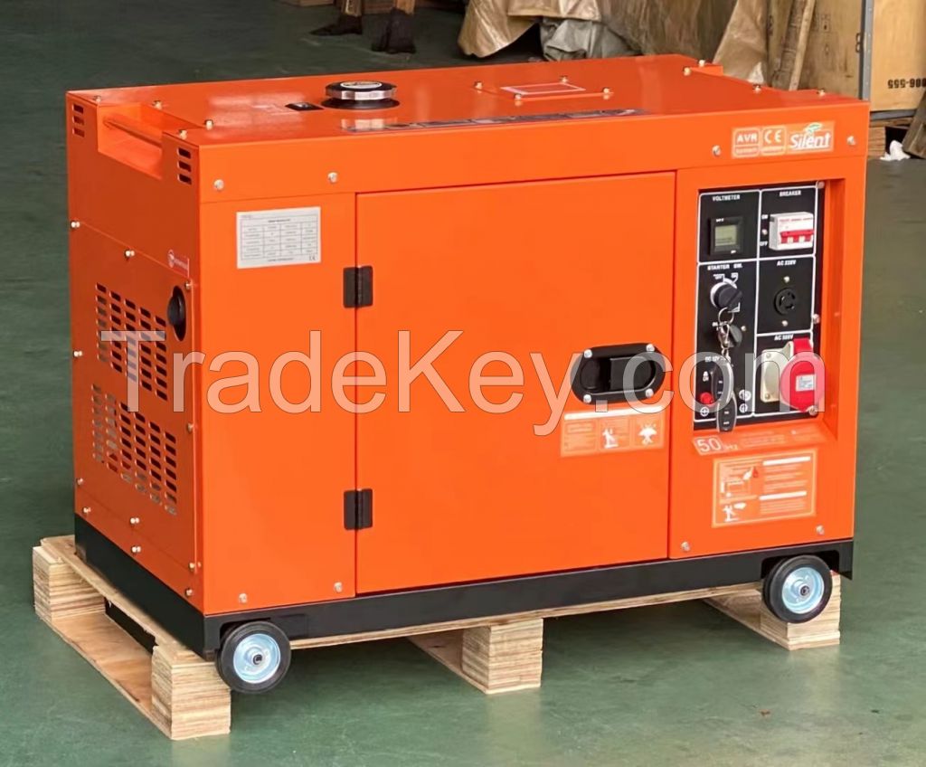 5kw 6kw 7kw 8kw 10kw poratble cheap daily use air cooled diesel genrator set