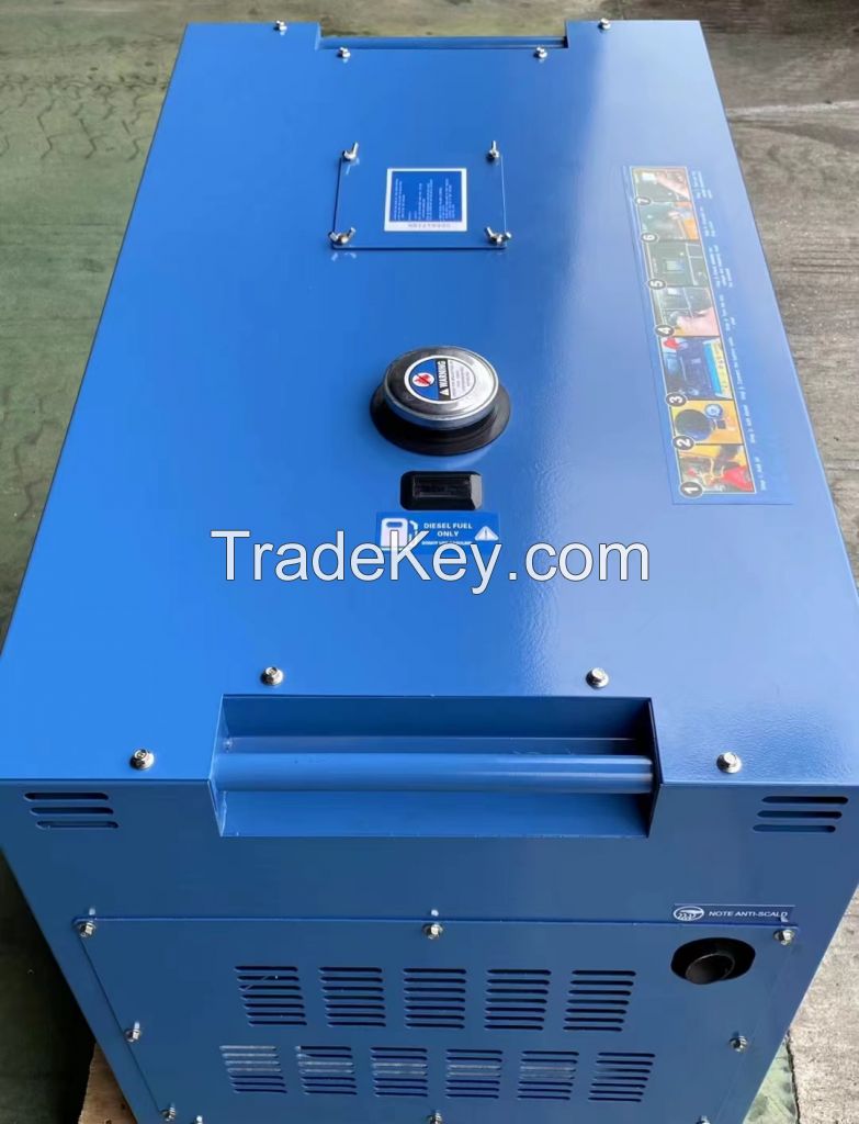 5kw 6kw 7kw 8kw 10kw poratble cheap daily use air cooled diesel genrator set
