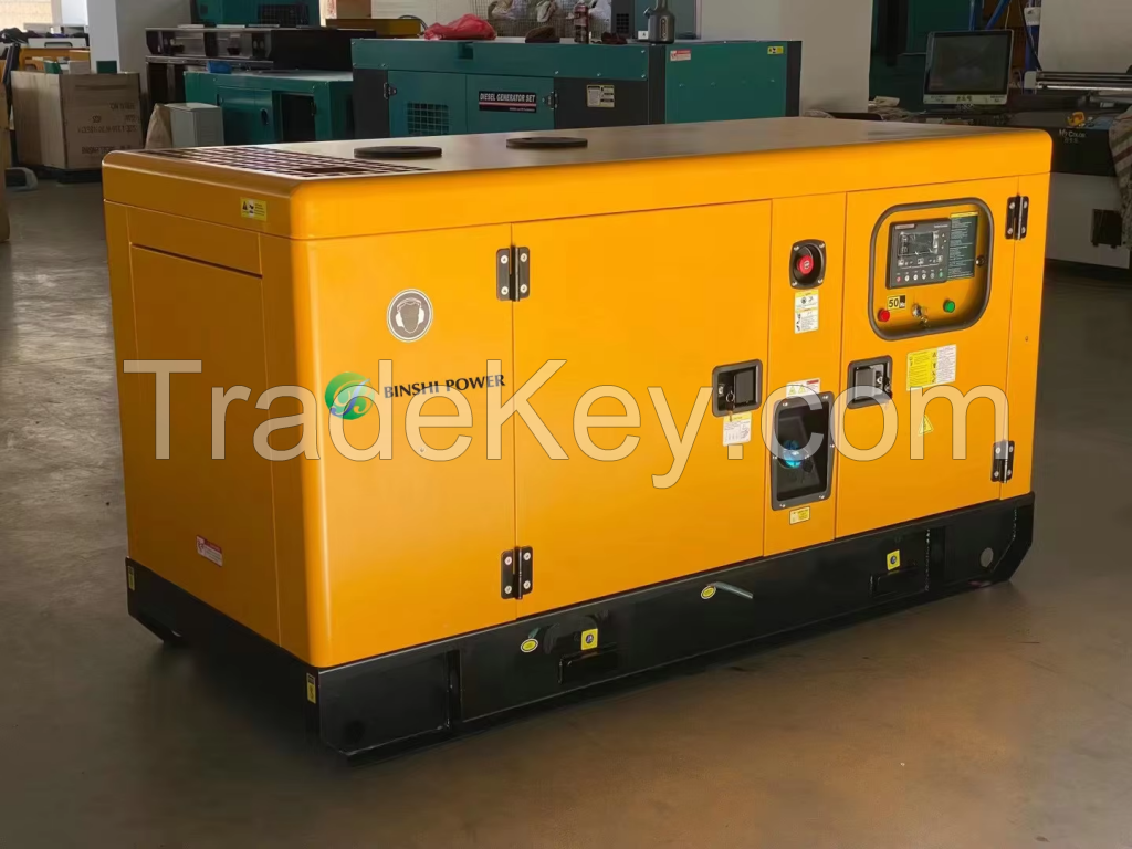 binshi power silent type diesel power gensest water cooled 4 cylinders AC Power Generation Machine 