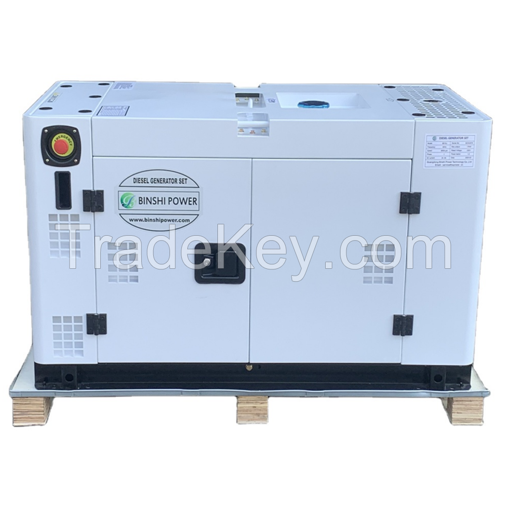 50hz 60hz 15Kva Portable Soundproof Electric Alternative Energy Diesel Generator Set