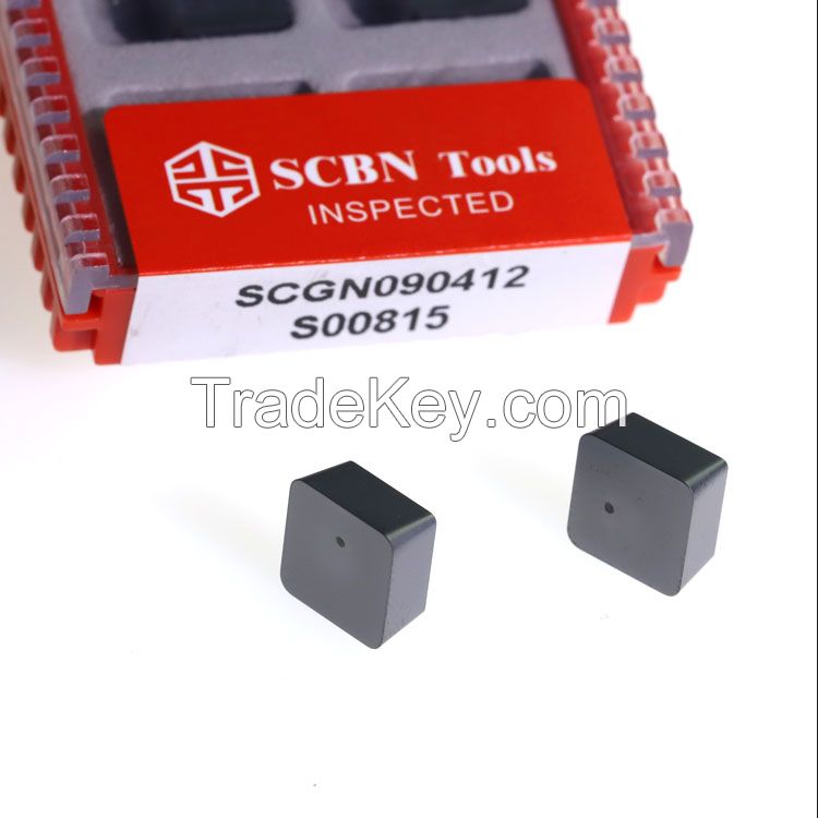 impact resistance SCMN090304/SCMN090308/SCMN090312 inserts good cbn tools long life cbn inserts for cast icon brake disc