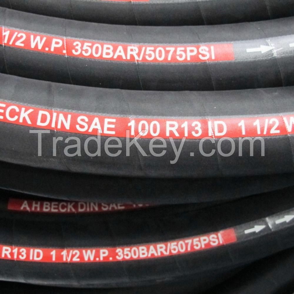 Renovl Rubber Hose SAE 100 R13 DN19-DN28 Wire Spiral Hydraulic Hose