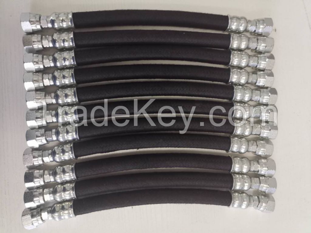 Renovl Hydraulic Textile Covered SAE 100 R5 Large Diameter Rubber Hose with Cotton Braid Cover