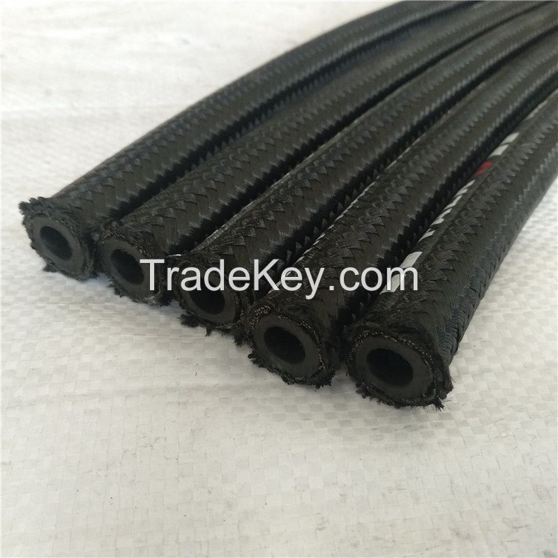 Renovl Hydraulic Textile Covered SAE 100 R5 Large Diameter Rubber Hose with Cotton Braid Cover