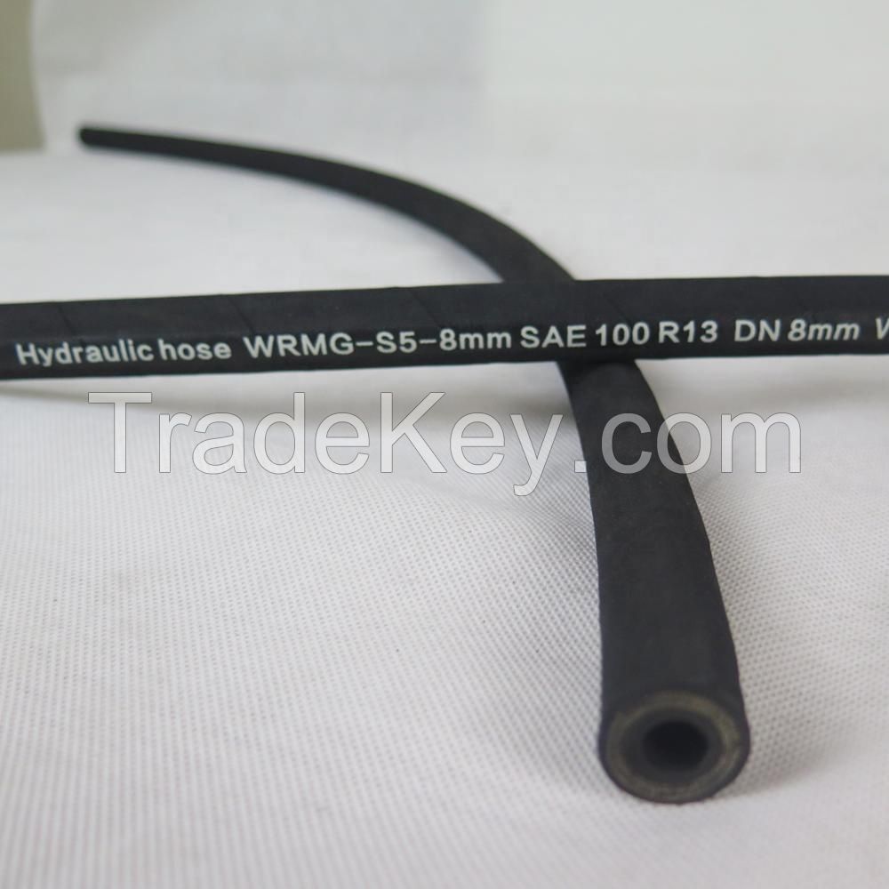 Renovl Rubber Hose SAE 100 R13 DN19-DN28 Wire Spiral Hydraulic Hose