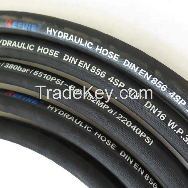 Renovl China factory EN 856 4SP Wire Spiral Hydraulic Hose