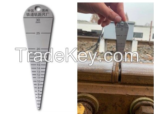 Stainless Rail Joint Gap Gauge Ruler for Railway Track Joint Clearance Measurement