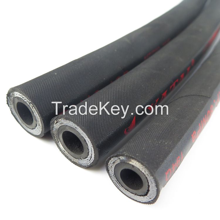 Renovl En 856 4sh+ Spiral Reinforced 31.8mm Inside Diameter Hydraulic Rubber Hose for Petroleum-Based Hydraulic Oil