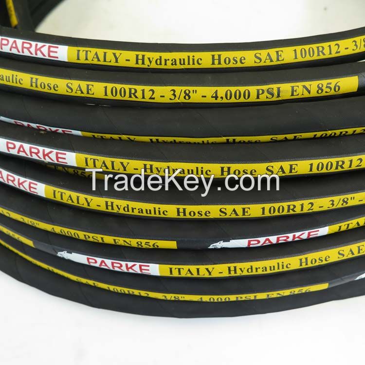 Renovl Rubber Hose SAE 100 R12 Four Layers Wire Spiral Hydraulic Hose