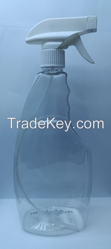 plastic glass cleaning bottle of 650 ml