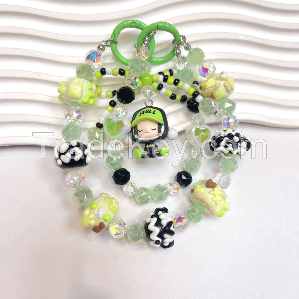 Bag Charms/Handmade Beads Keychains/Phone Straps/DIY Keychains