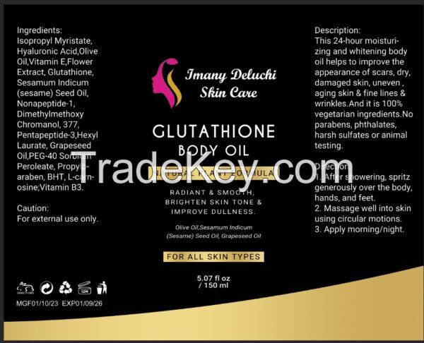 Glutathione body oil