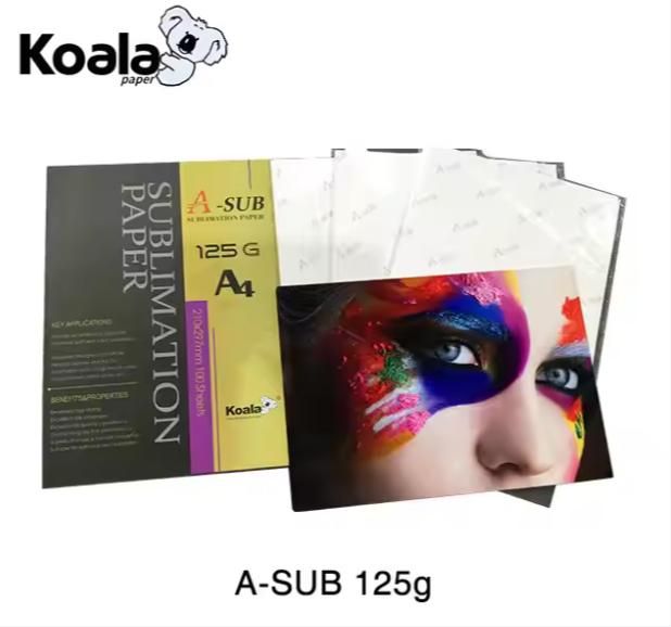 A SUB 125g VIVID COLOR fast dry sublimation transfer paper A4