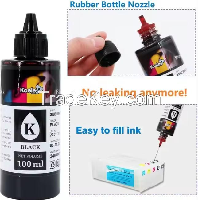 Koala Factory Supply Yellow Color Dye Sublimation Ink for EP Printer for Polyester Fabric