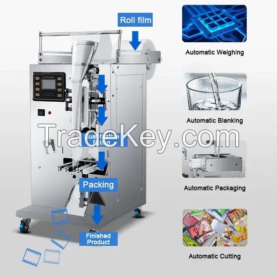 Multifunctional Pouch Liquid Bag Packing Machine Plastic Film Liquid Sachet Water Filling Packaging Making Machine