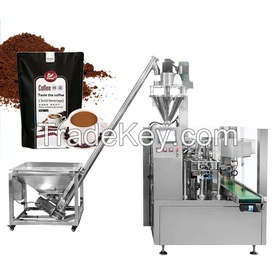 Multi Function Powder Packaging Machine Self-Supporting Bag Stand up Doypack Zipper Premade Giving Bag Packaging Machine