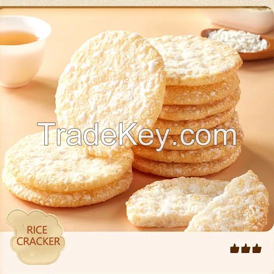 Wholesale Hot Sales Rice Crackers Non Fried Crispy Snow Cracker Rice Cake Rice Snacks Cookies Grain Snack