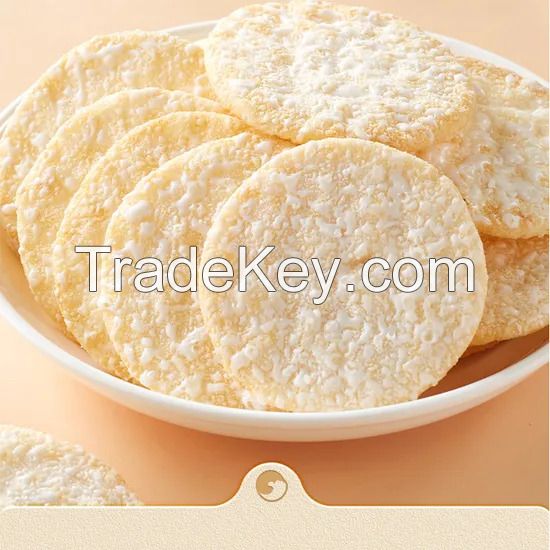 Wholesale Hot Sales Rice Crackers Non Fried Crispy Snow Cracker Rice Cake Rice Snacks Cookies Grain Snack