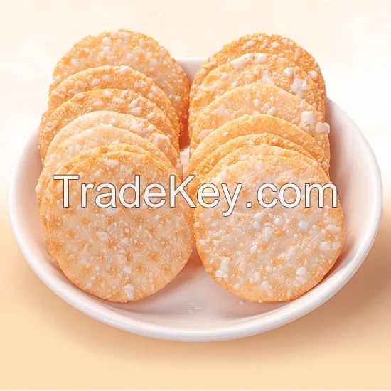 Wholesale Hot Sales Rice Crackers Non Fried Crispy Snow Cracker Rice Cake Rice Snacks Cookies Grain Snack