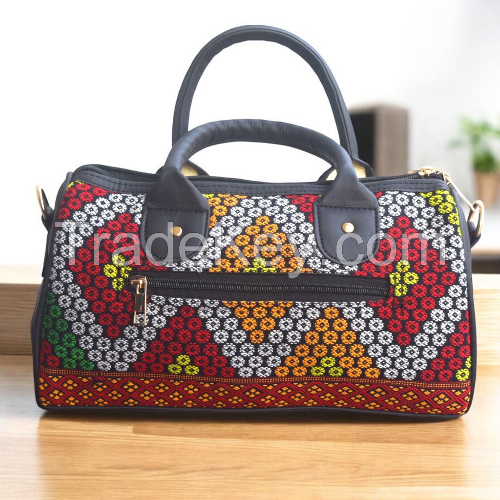 Floral Chic Mini Duffle handbag