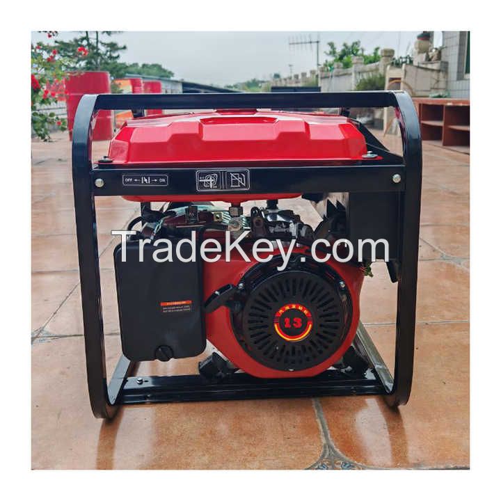 China Manufacturer Petrol single Phase Generator Set for Home / Electric 220V 5kW Mini Portable 5kVA Power Gasoline Generators