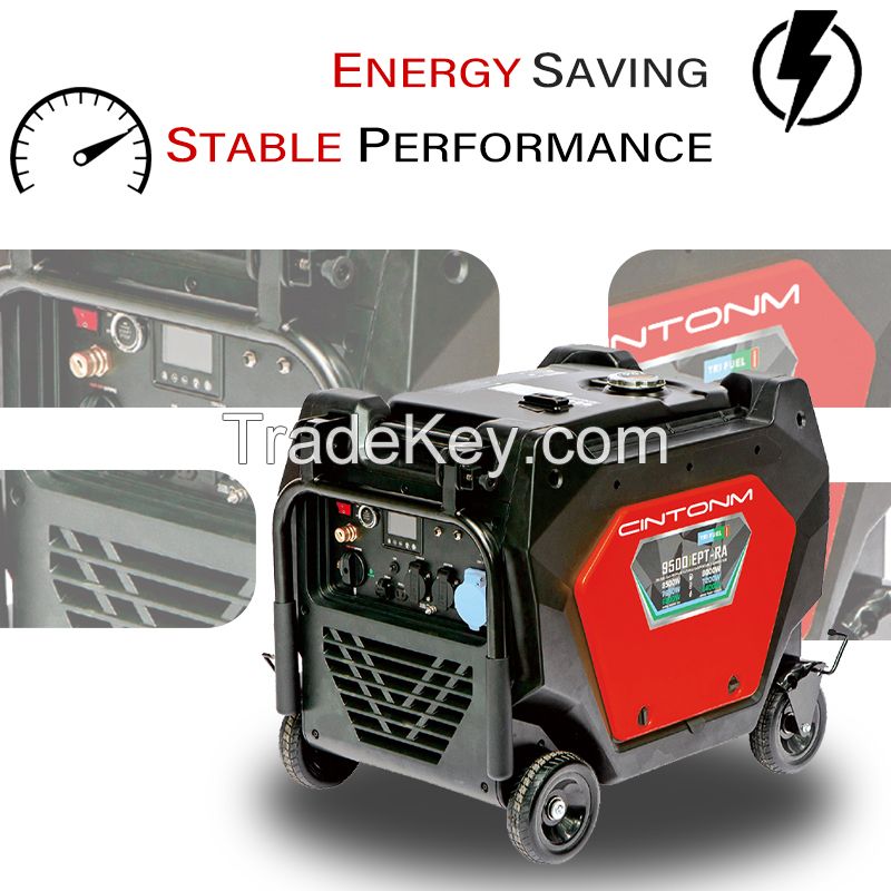 6800 Watt inverter generator, quiet and portable, suitable for home backup power, outdoor camping, and construction sites.EPA Compliant