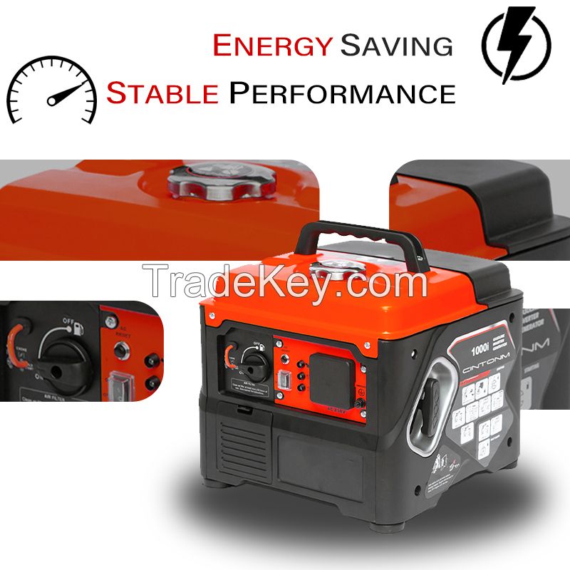 Portable 1kW Silent Gasoline Generator Recoil 1000w Mini Portable Generator