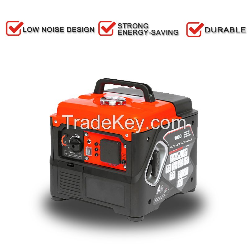 Portable 1kW Silent Gasoline Generator Recoil 1000w Mini Portable Generator