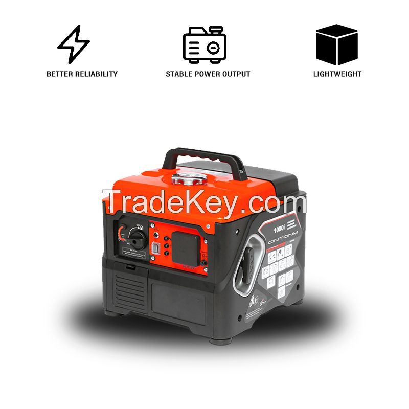 Portable 1kW Silent Gasoline Generator Recoil 1000w Mini Portable Generator