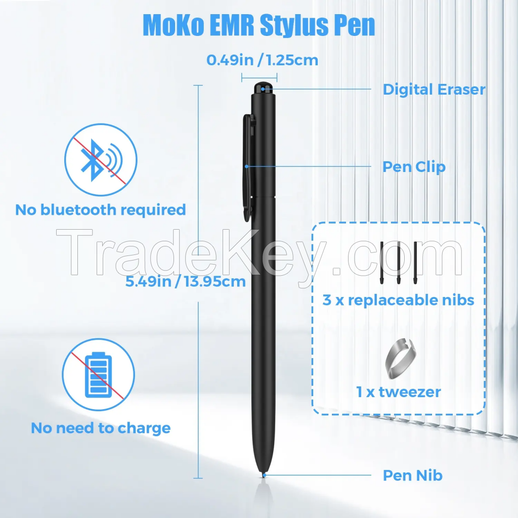 EMR universal electromagnetic pen tablet pen smart device touch pen with eraser function can replace pen tip POM material Stylus pencil