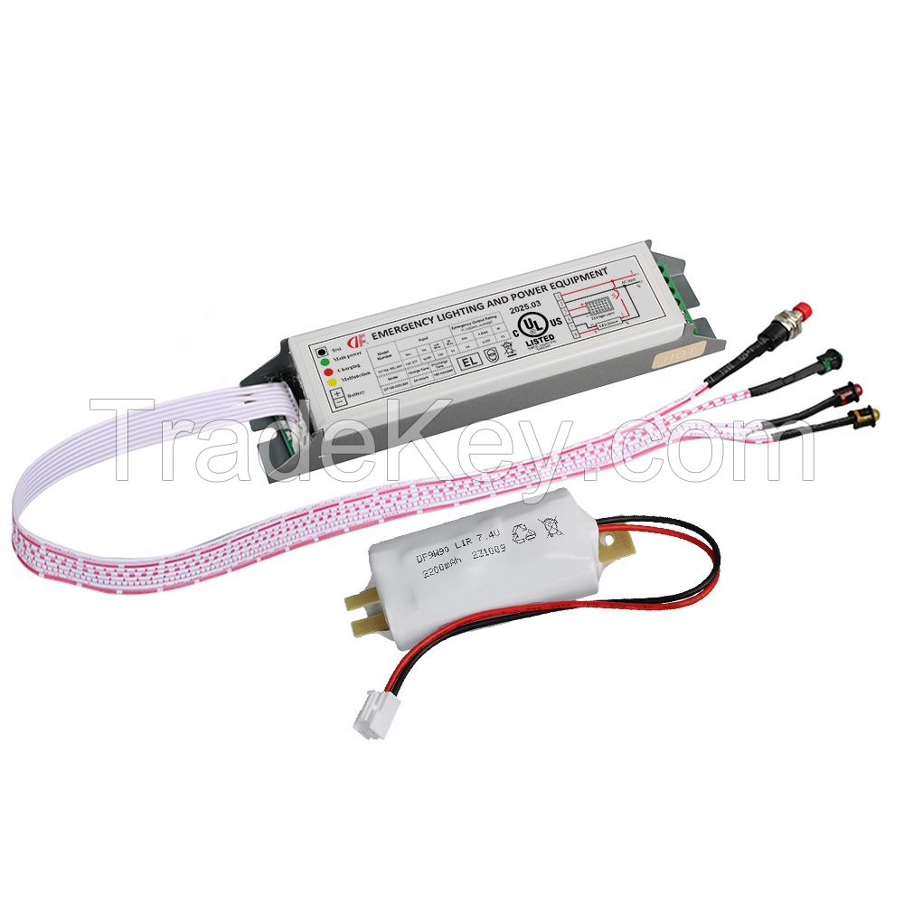 UL Listed Waterproof Emergency Lighting Driver Kits for DC220V LED Highbay 